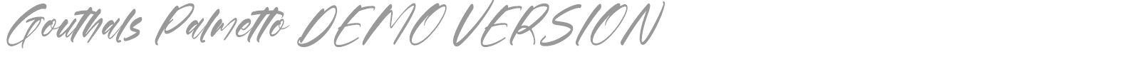 Gouthals Palmetto font preview